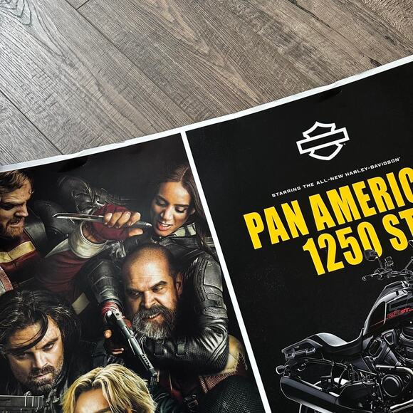 Marvel Thunderbolts Harley Davidson Movie Promo Poster Print - Picture 7 of 7